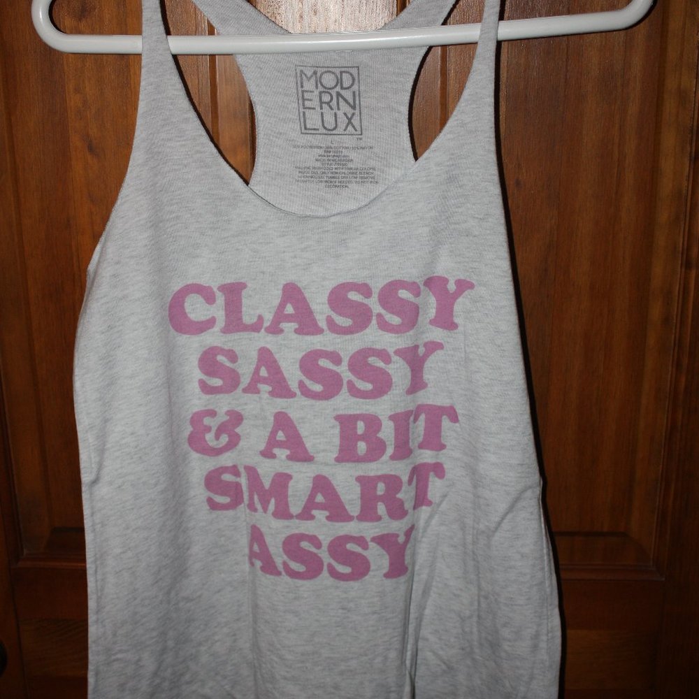 Modern Lux Fitness Tank women's size L